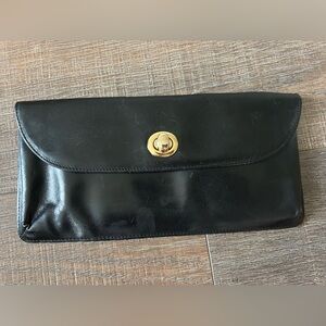 HOBO black leather clutch